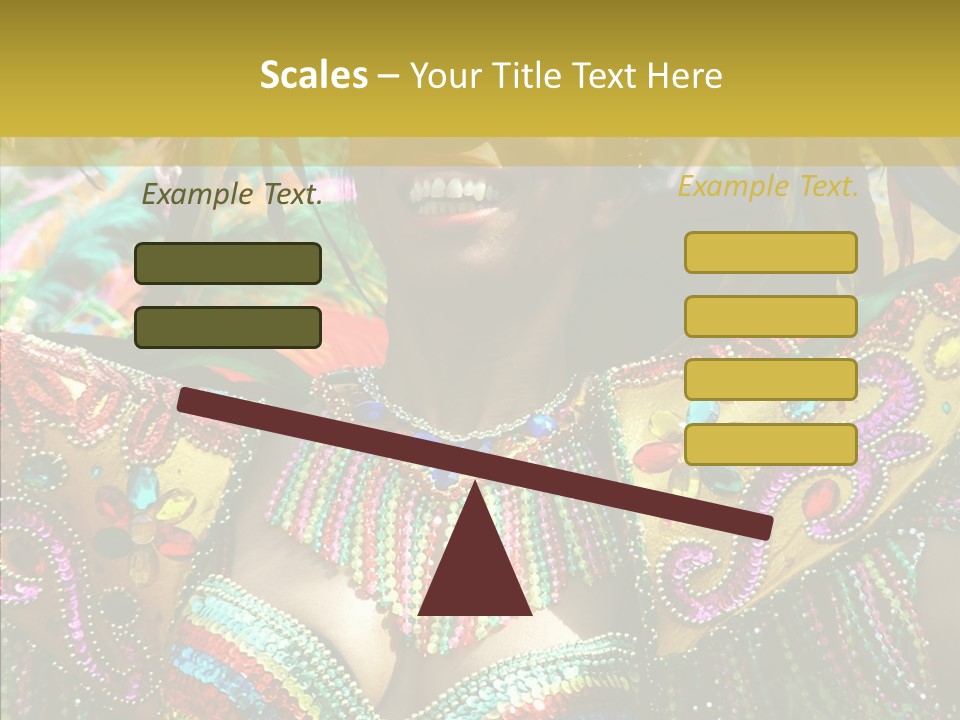 Feather Color Glittering PowerPoint Template