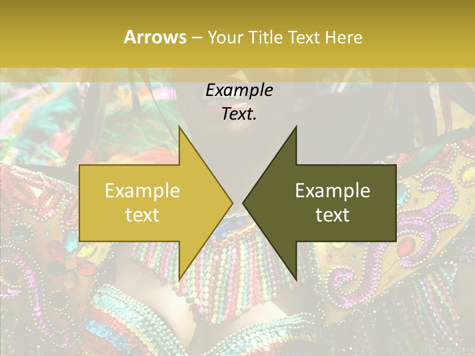 Feather Color Glittering PowerPoint Template