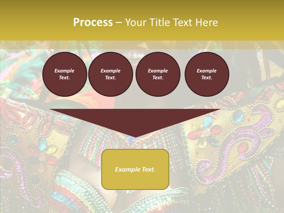 Feather Color Glittering PowerPoint Template