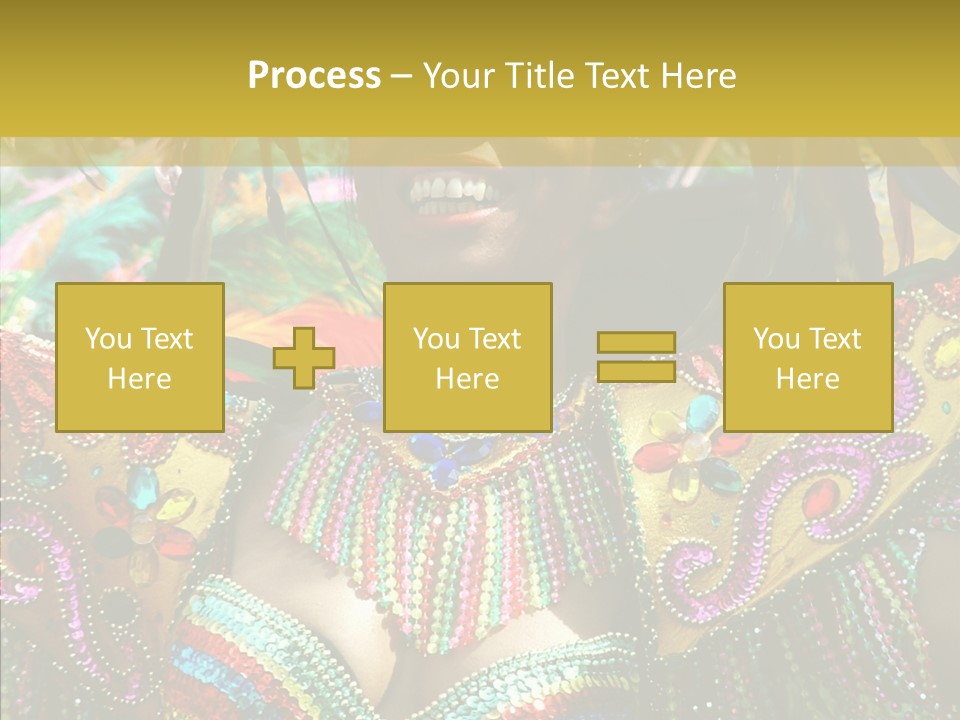 Feather Color Glittering PowerPoint Template