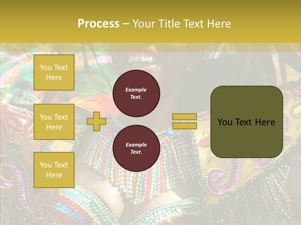 Feather Color Glittering PowerPoint Template