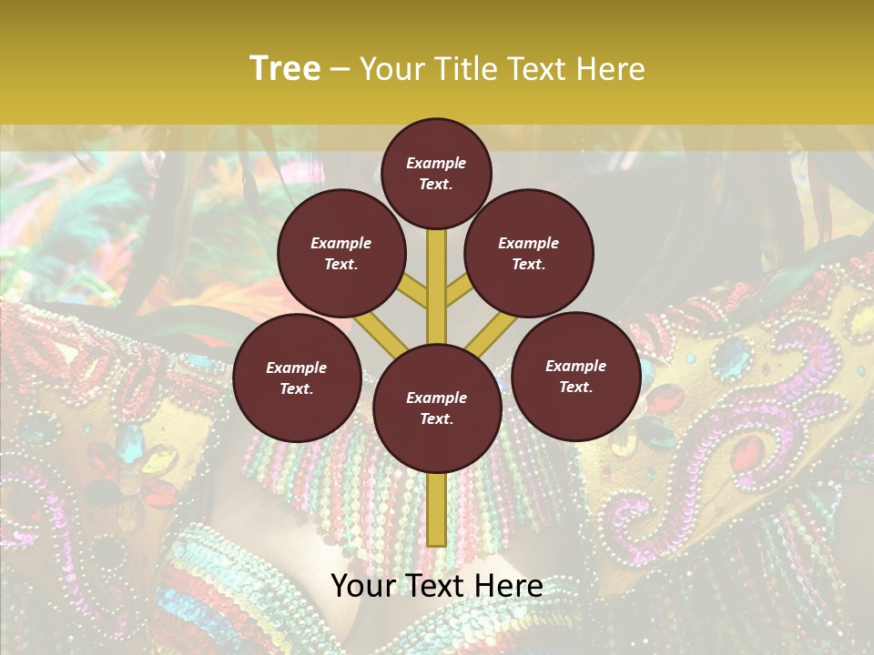 Feather Color Glittering PowerPoint Template