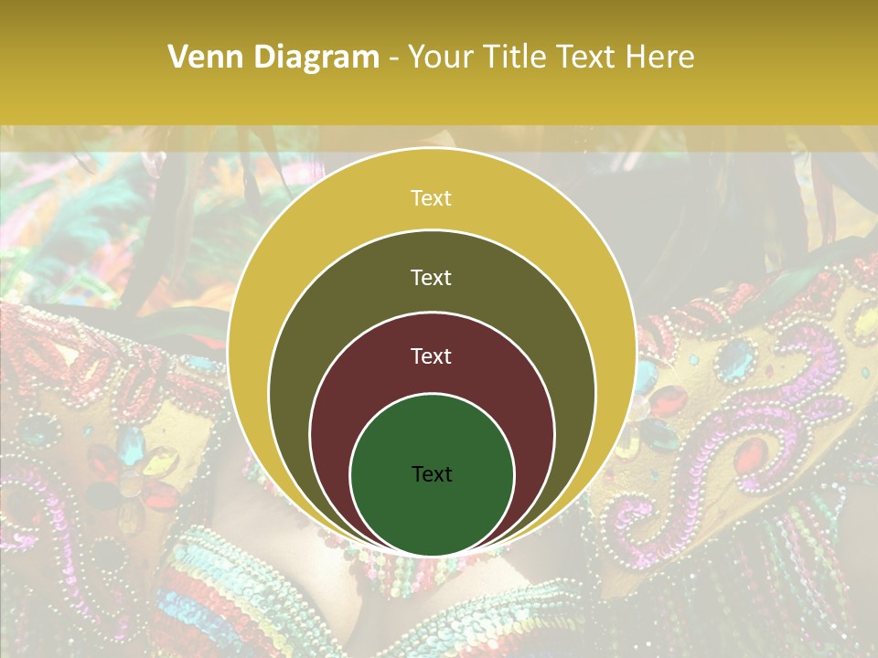 Feather Color Glittering PowerPoint Template