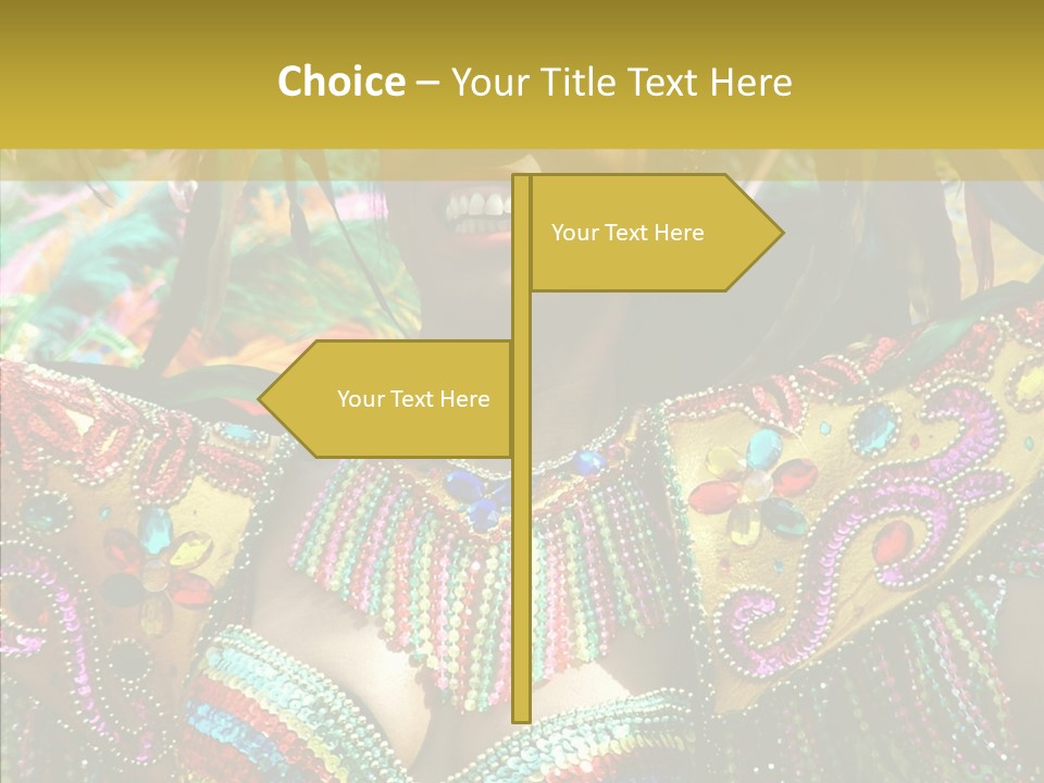 Feather Color Glittering PowerPoint Template