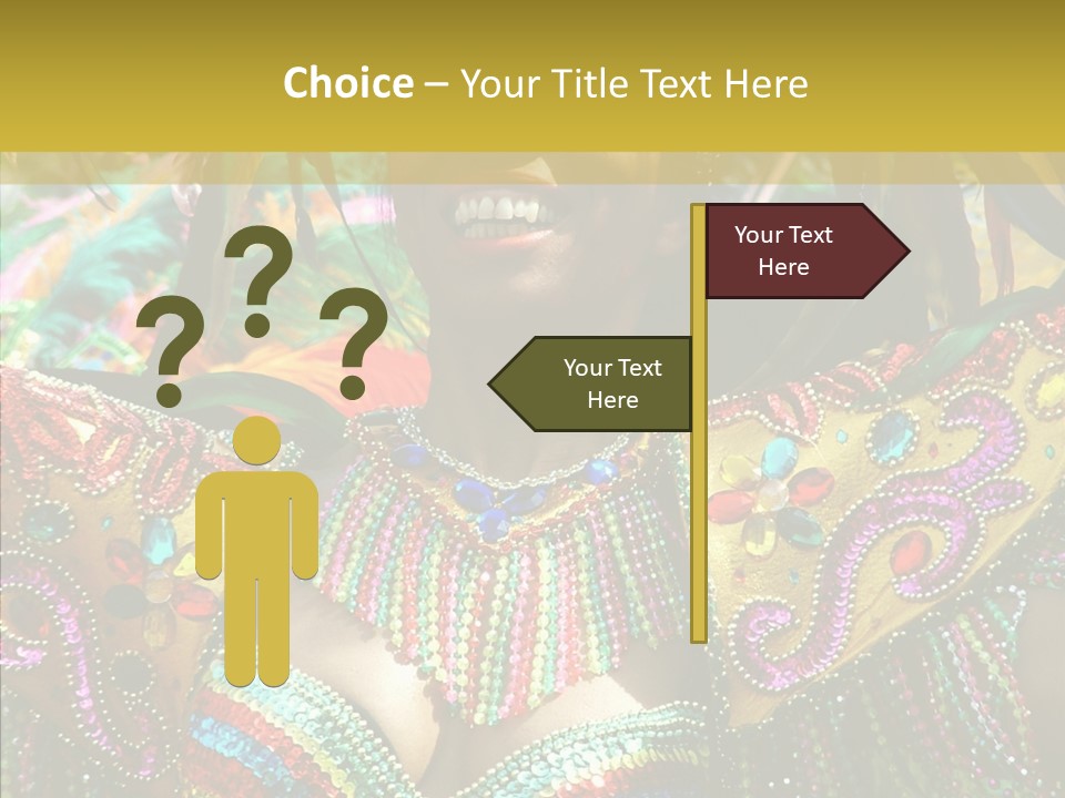 Feather Color Glittering PowerPoint Template