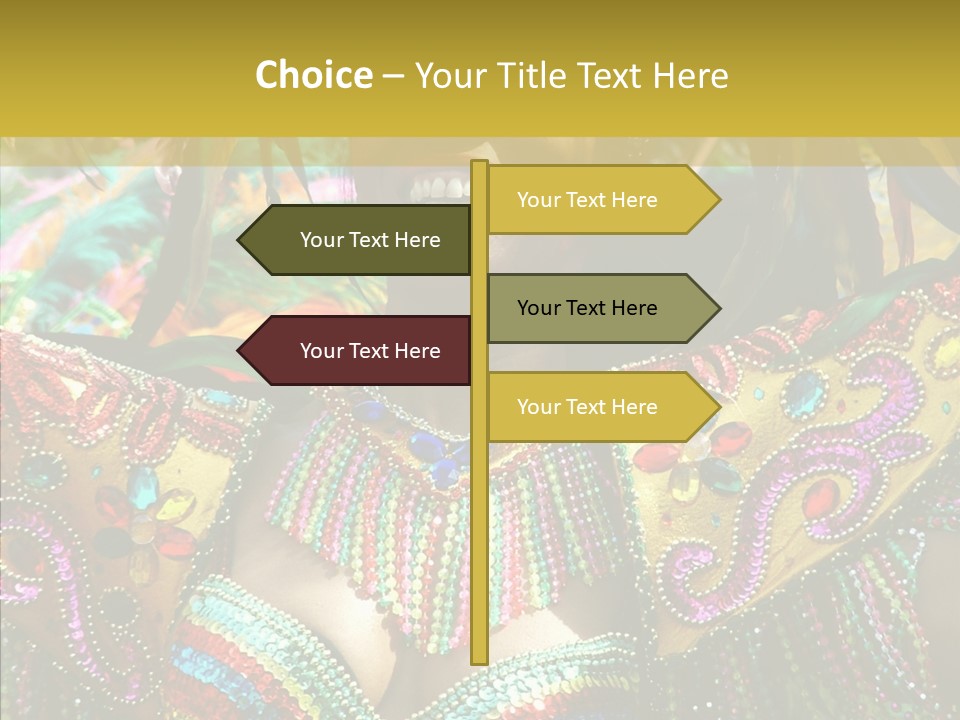 Feather Color Glittering PowerPoint Template