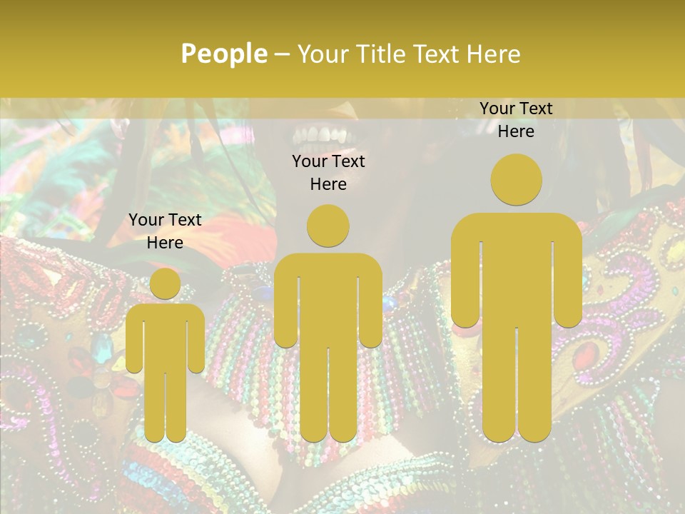 Feather Color Glittering PowerPoint Template