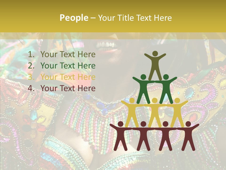 Feather Color Glittering PowerPoint Template