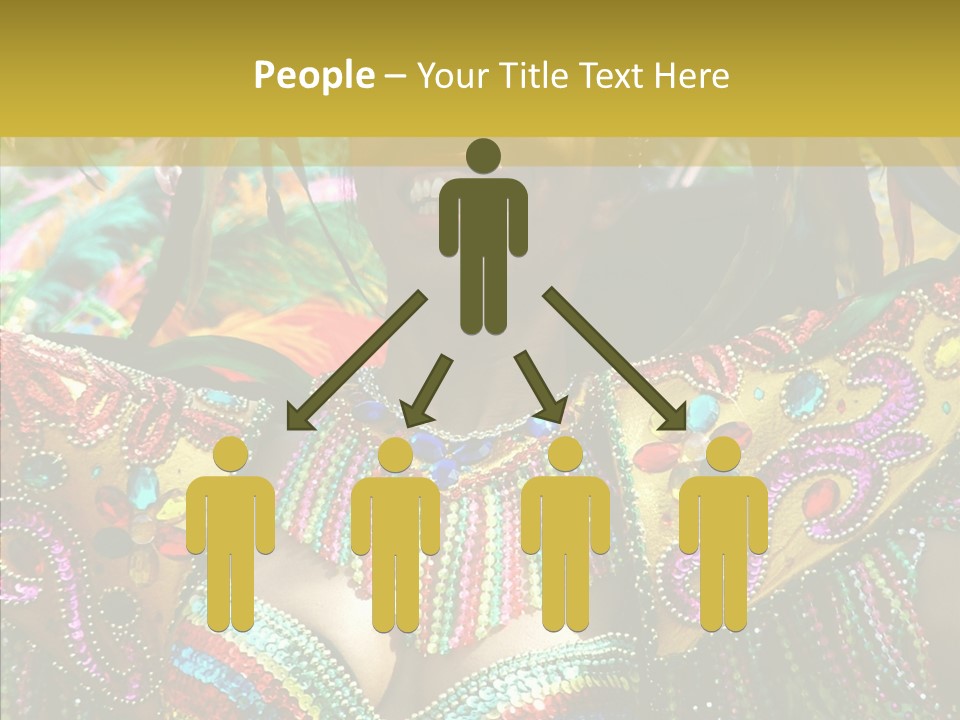 Feather Color Glittering PowerPoint Template