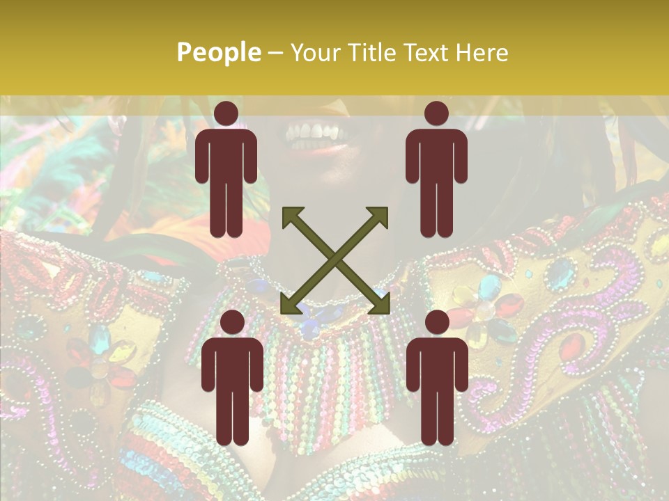 Feather Color Glittering PowerPoint Template