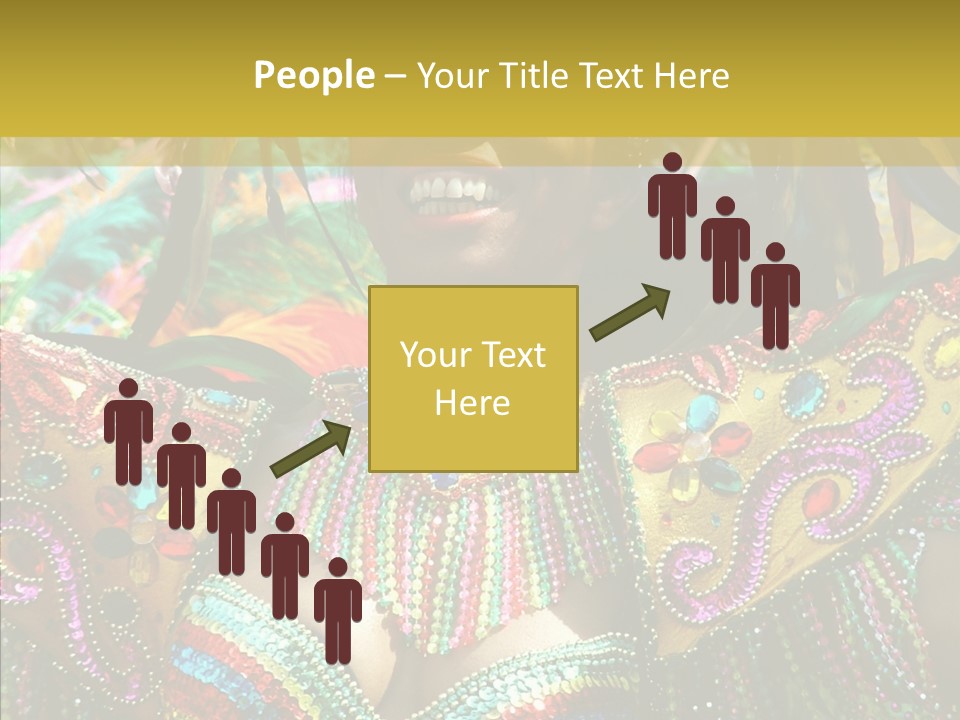 Feather Color Glittering PowerPoint Template