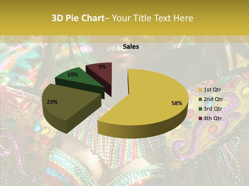 Feather Color Glittering PowerPoint Template