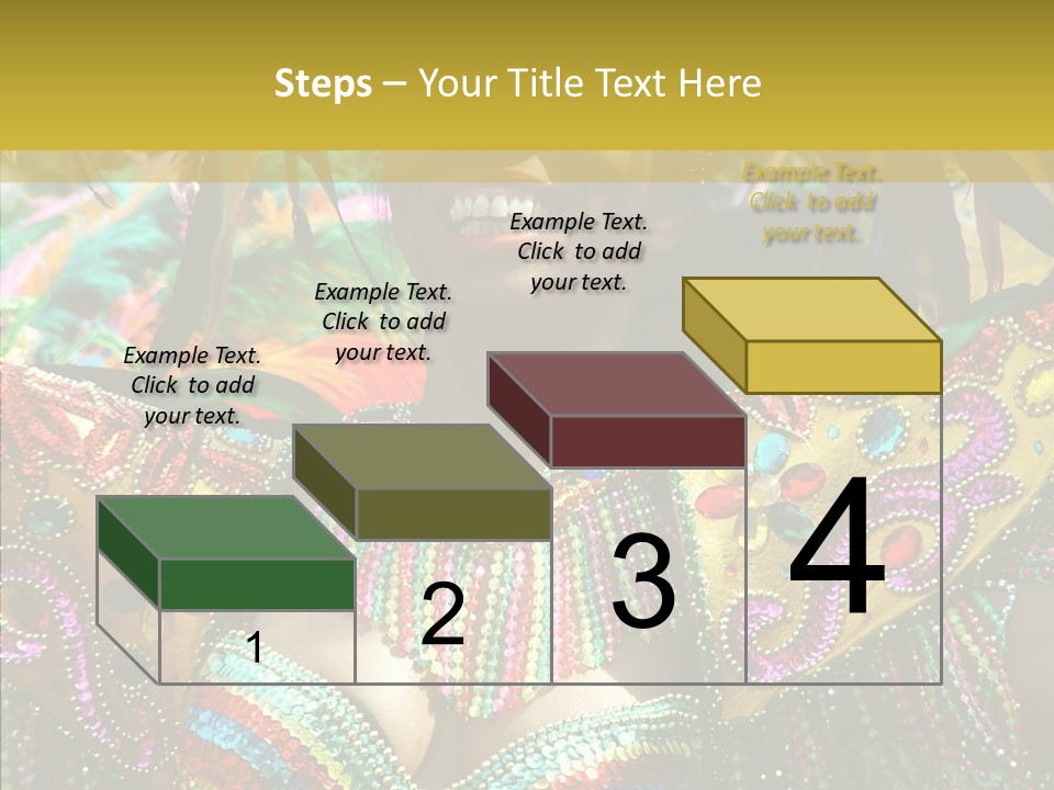Feather Color Glittering PowerPoint Template