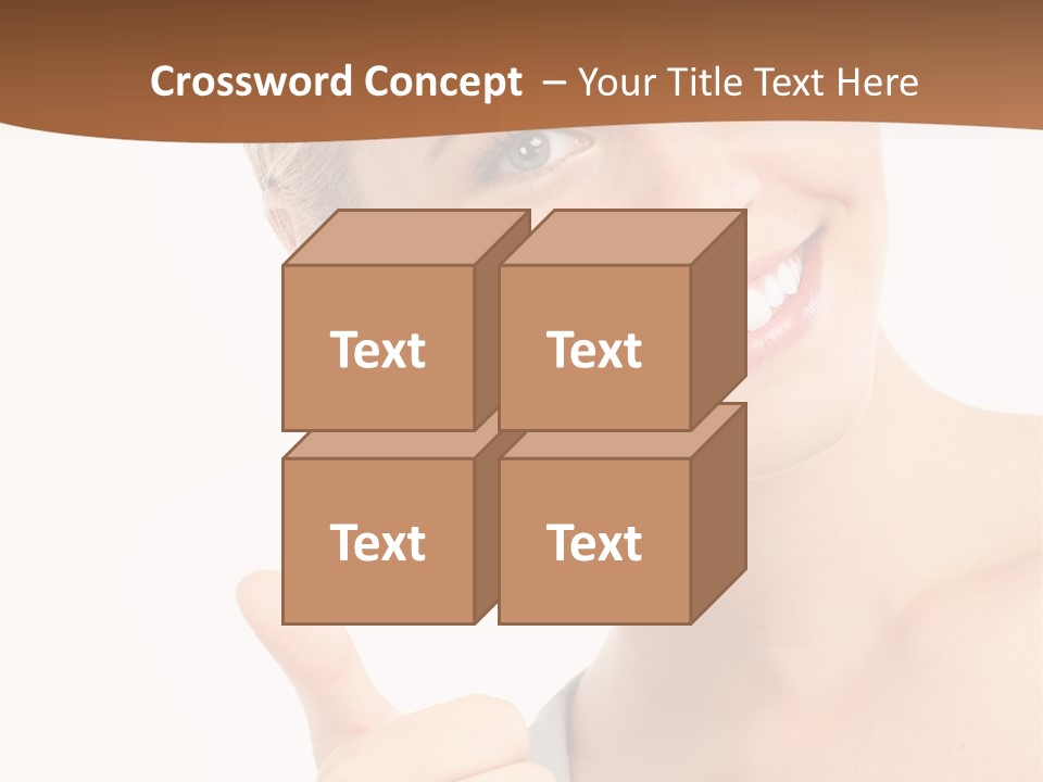 Blonde Thumb Attractive PowerPoint Template