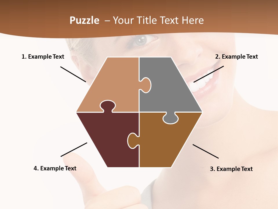 Blonde Thumb Attractive PowerPoint Template