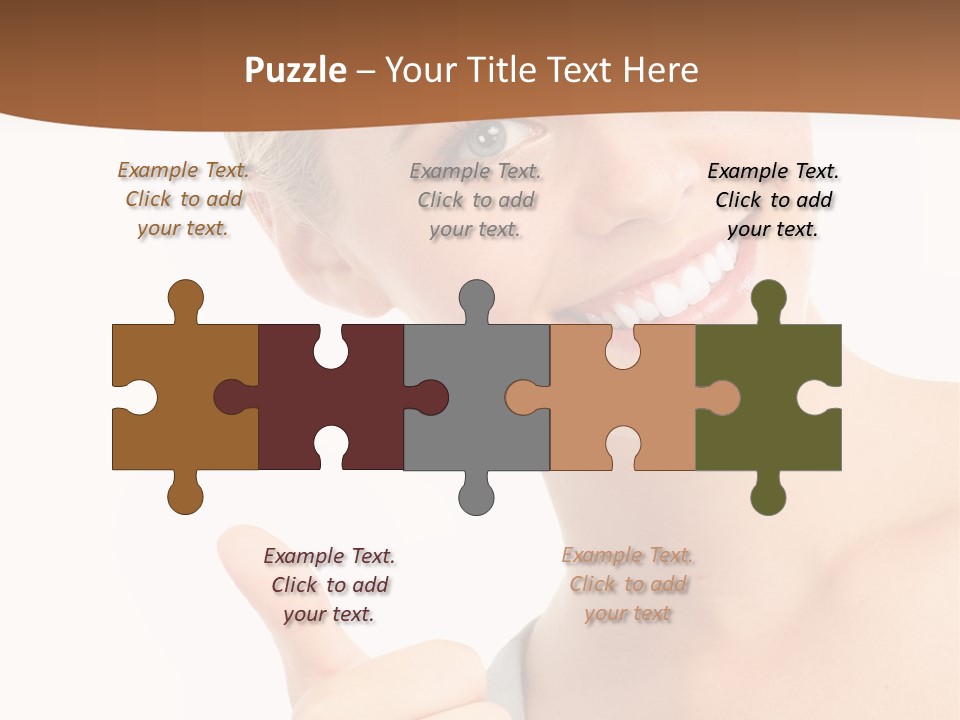 Blonde Thumb Attractive PowerPoint Template