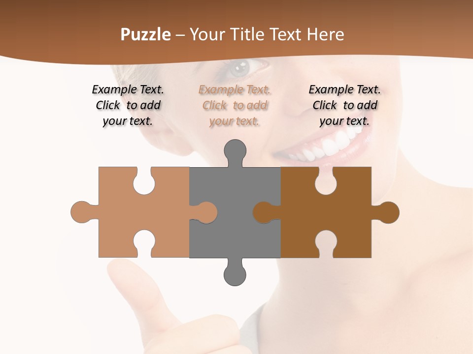 Blonde Thumb Attractive PowerPoint Template