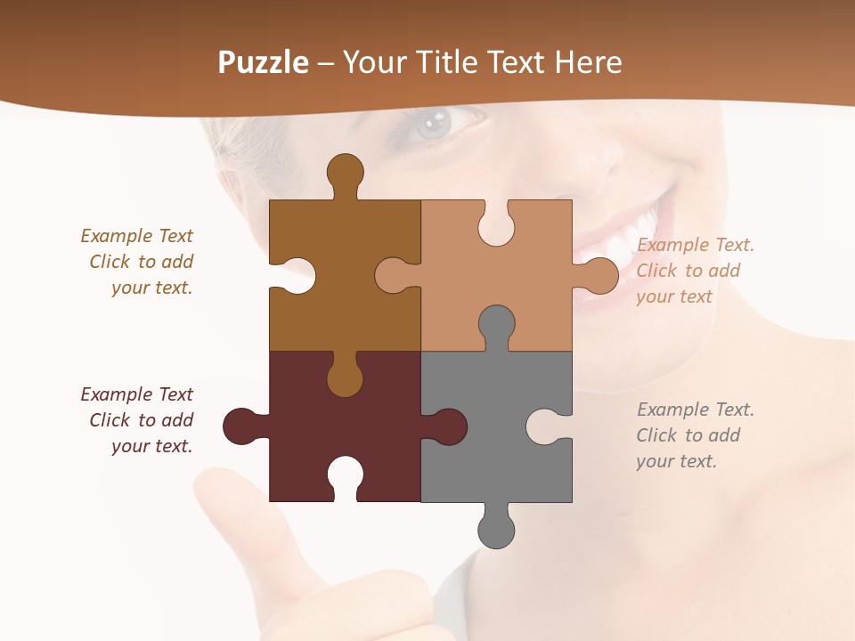 Blonde Thumb Attractive PowerPoint Template