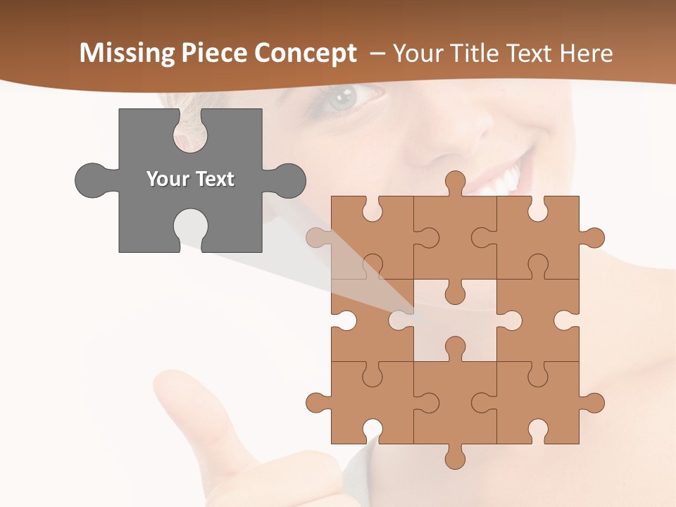 Blonde Thumb Attractive PowerPoint Template