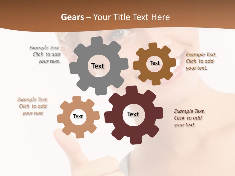 Blonde Thumb Attractive PowerPoint Template