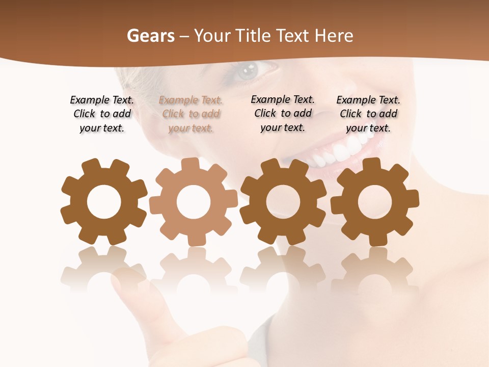 Blonde Thumb Attractive PowerPoint Template