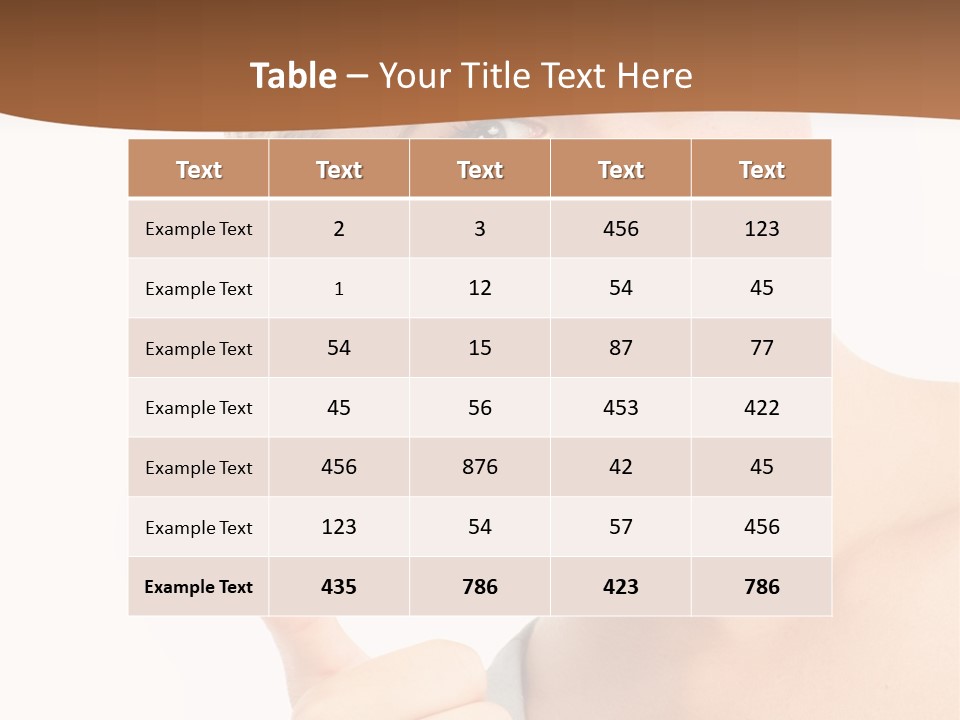 Blonde Thumb Attractive PowerPoint Template