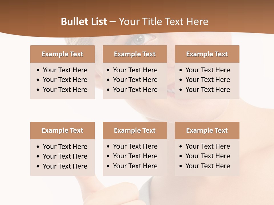 Blonde Thumb Attractive PowerPoint Template