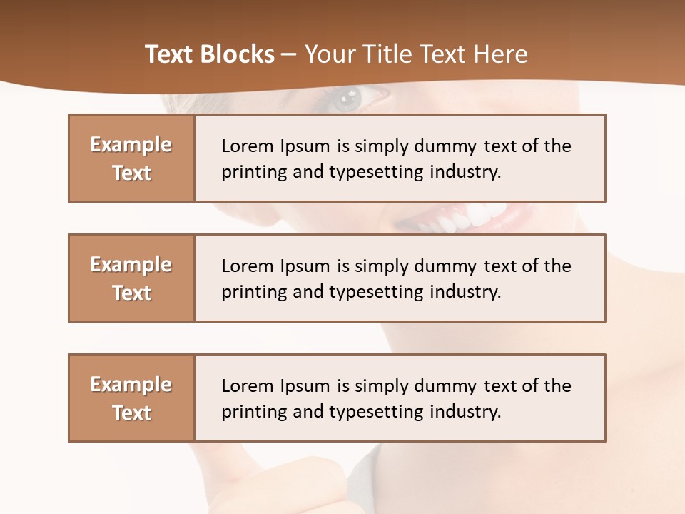 Blonde Thumb Attractive PowerPoint Template