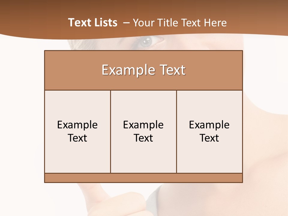 Blonde Thumb Attractive PowerPoint Template