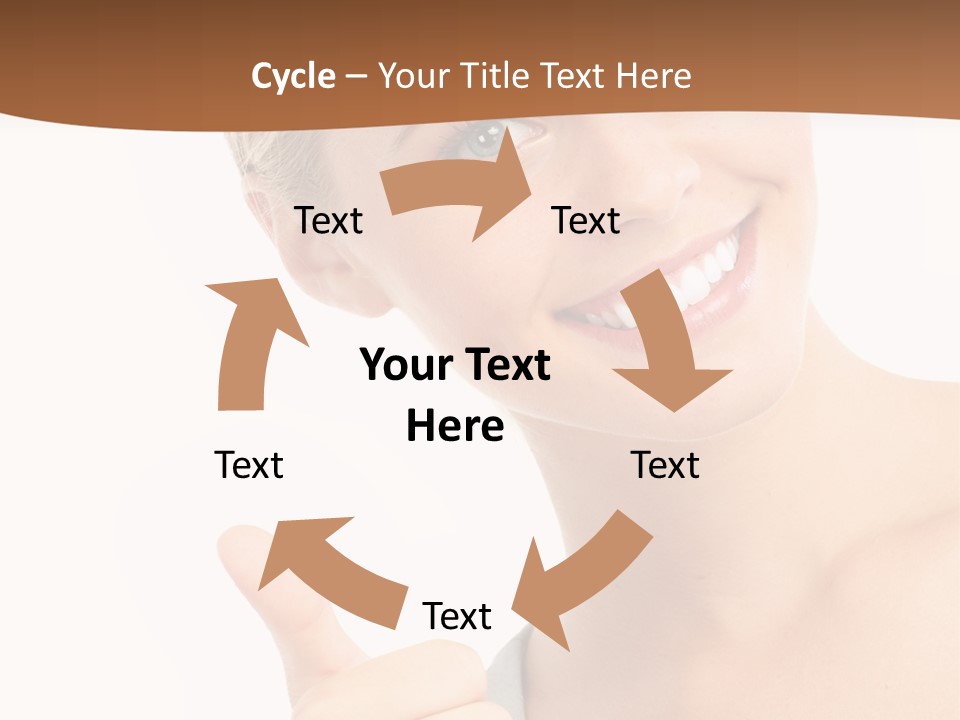 Blonde Thumb Attractive PowerPoint Template