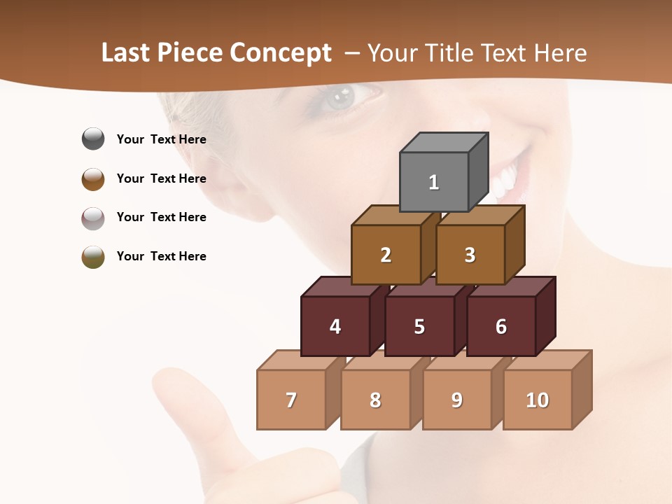 Blonde Thumb Attractive PowerPoint Template