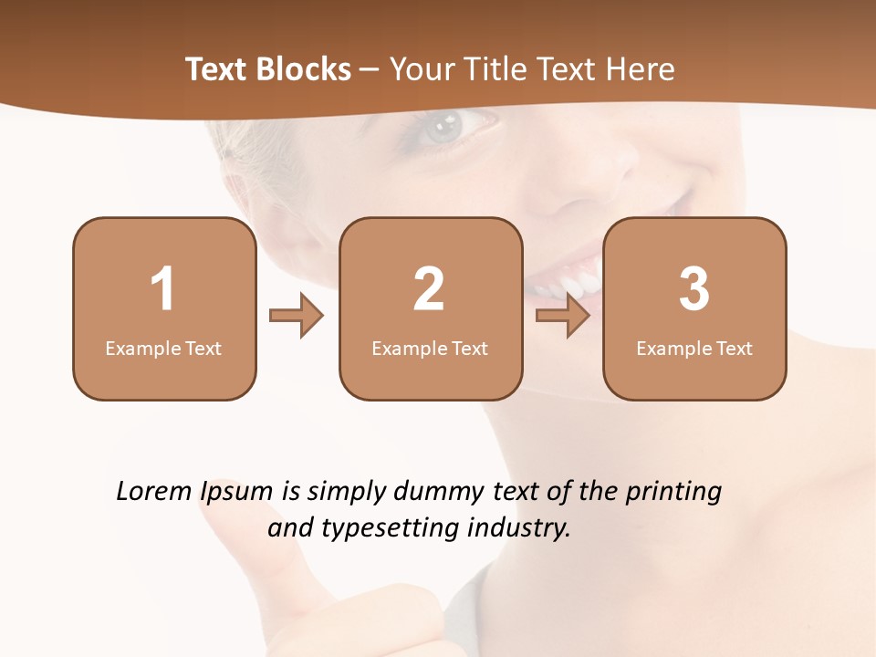 Blonde Thumb Attractive PowerPoint Template