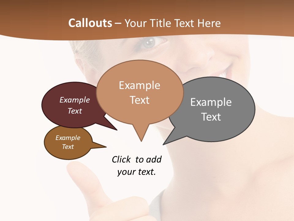 Blonde Thumb Attractive PowerPoint Template