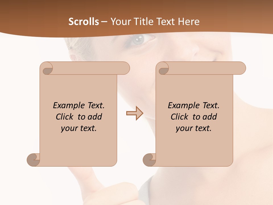 Blonde Thumb Attractive PowerPoint Template