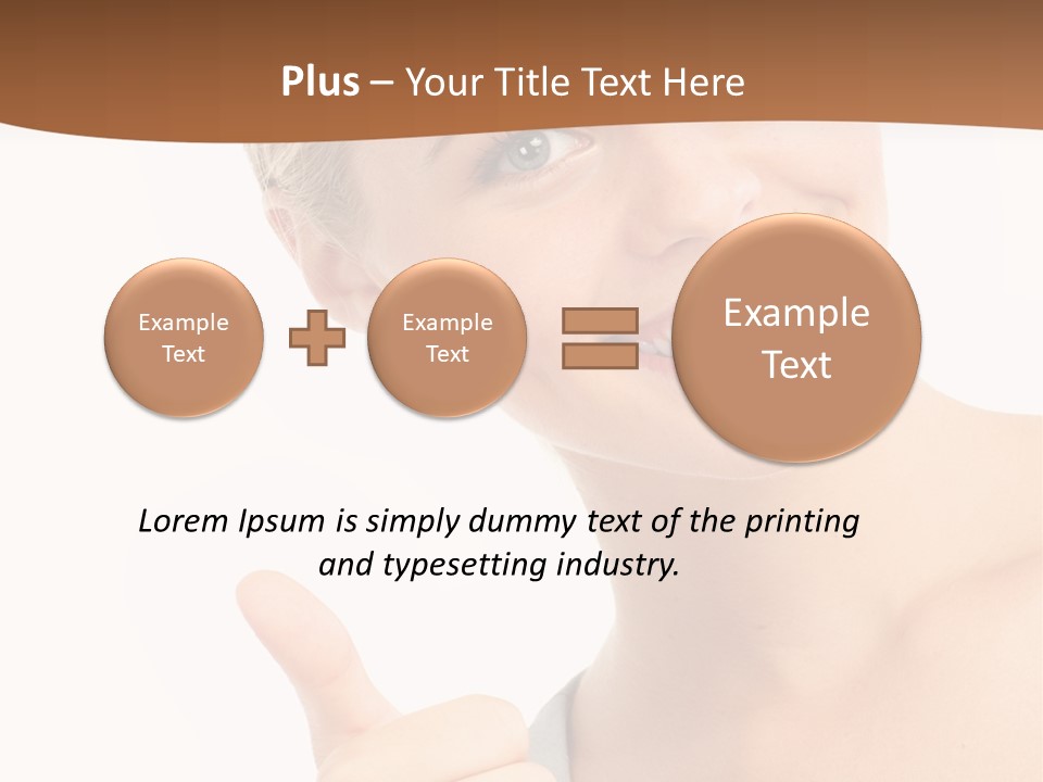 Blonde Thumb Attractive PowerPoint Template
