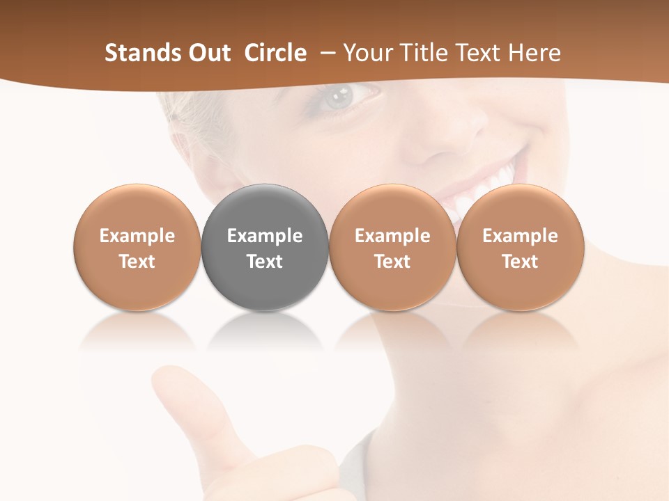 Blonde Thumb Attractive PowerPoint Template
