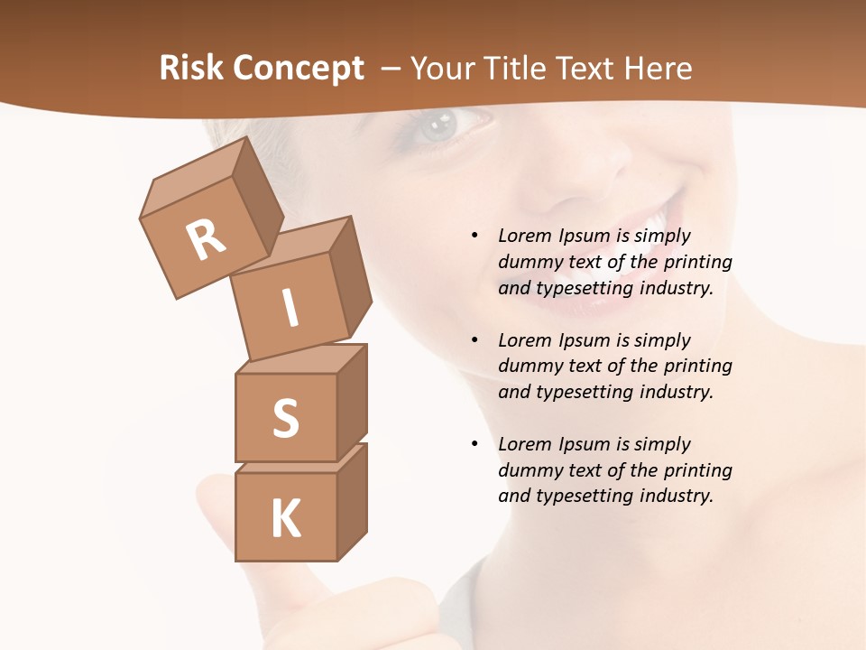 Blonde Thumb Attractive PowerPoint Template