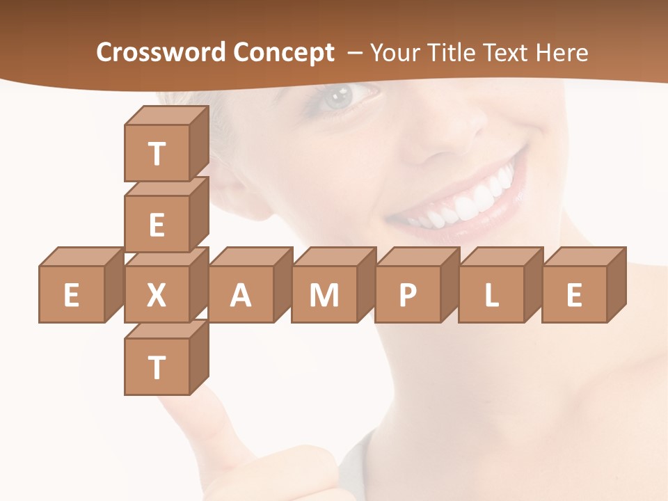 Blonde Thumb Attractive PowerPoint Template