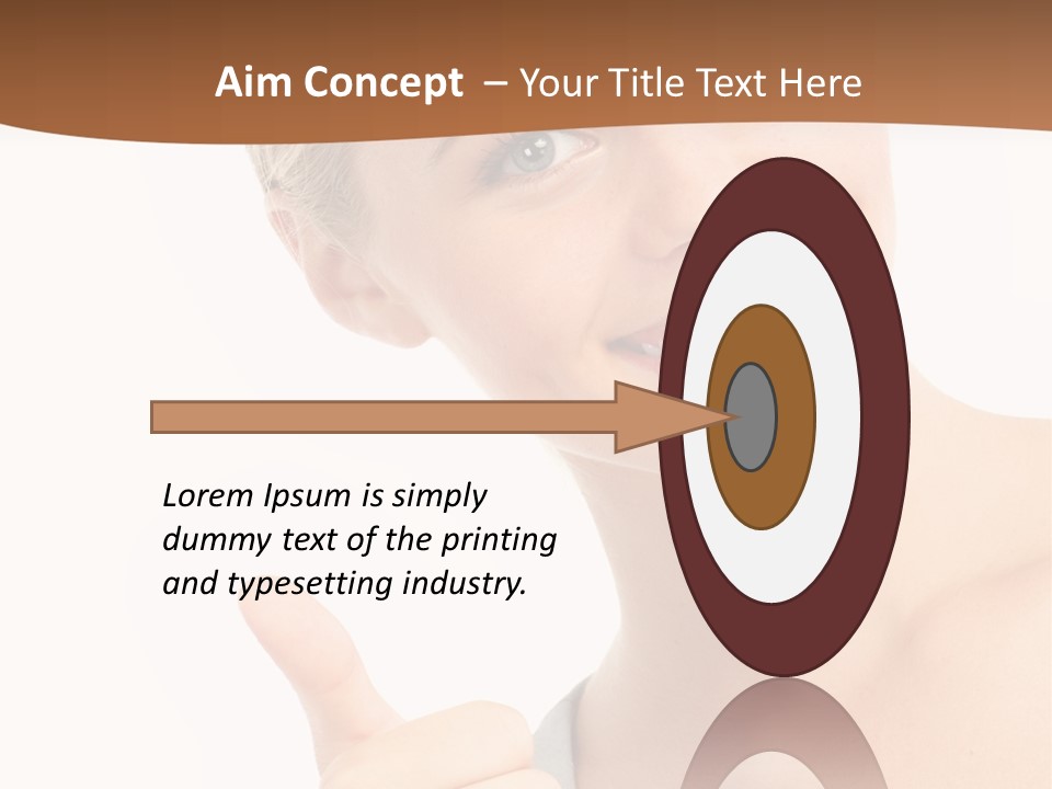 Blonde Thumb Attractive PowerPoint Template