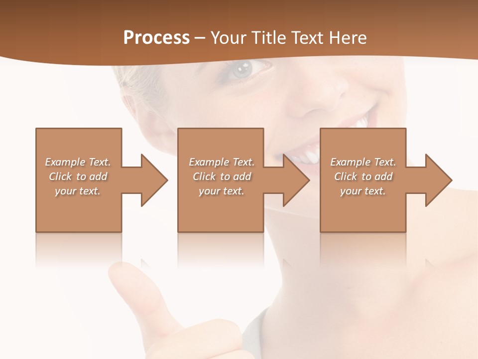 Blonde Thumb Attractive PowerPoint Template