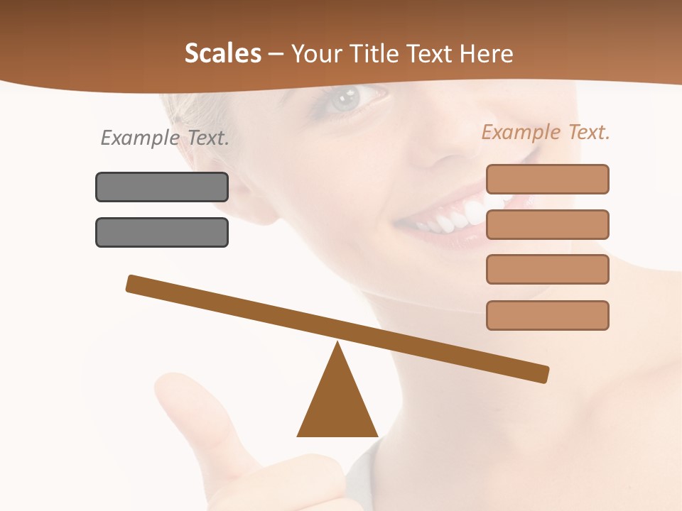 Blonde Thumb Attractive PowerPoint Template
