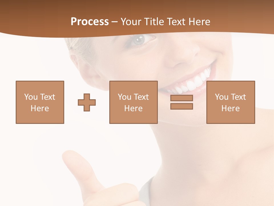 Blonde Thumb Attractive PowerPoint Template