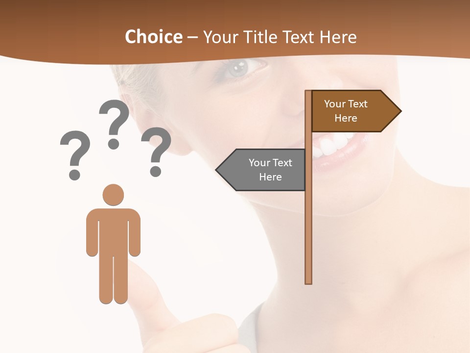 Blonde Thumb Attractive PowerPoint Template