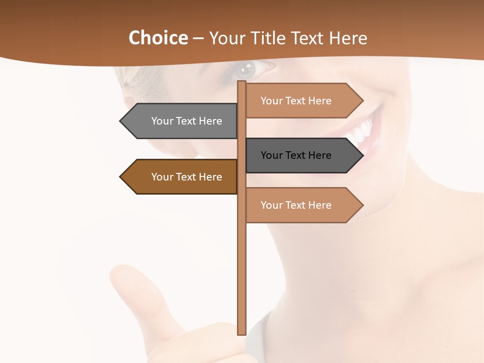 Blonde Thumb Attractive PowerPoint Template