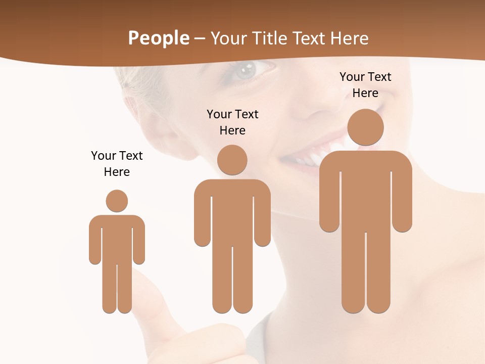 Blonde Thumb Attractive PowerPoint Template