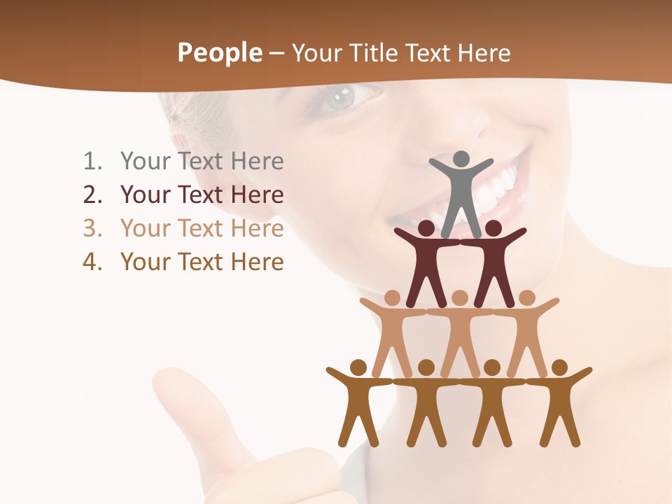 Blonde Thumb Attractive PowerPoint Template