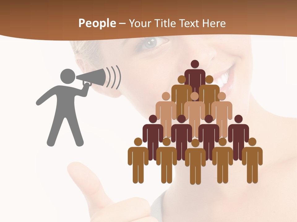 Blonde Thumb Attractive PowerPoint Template