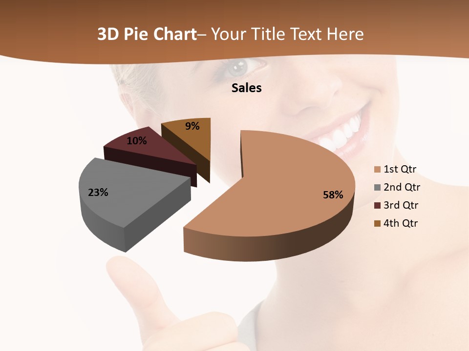 Blonde Thumb Attractive PowerPoint Template