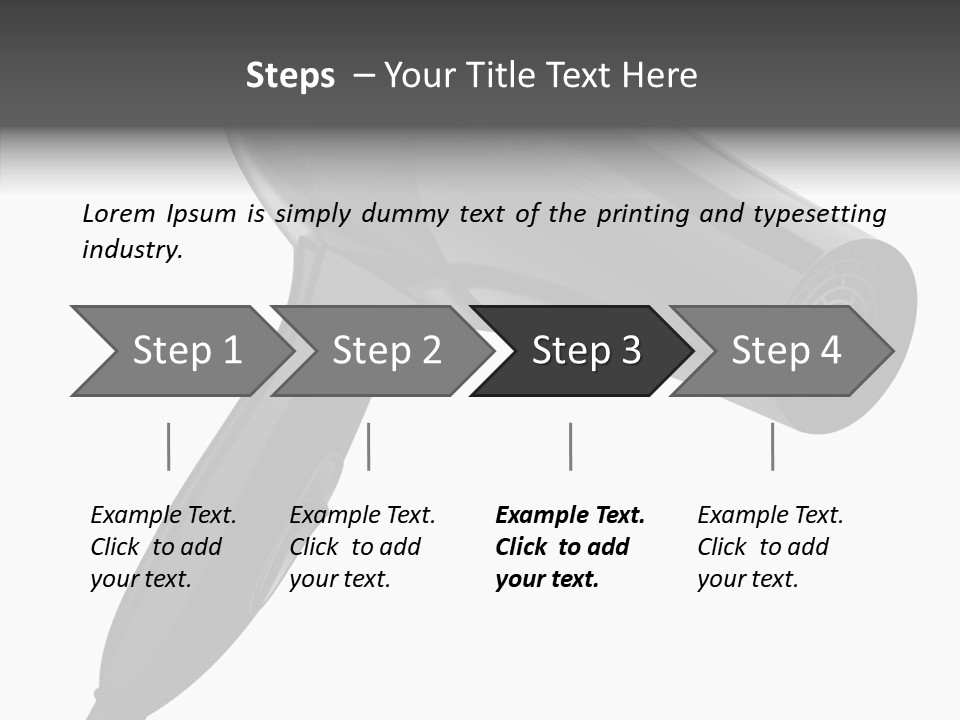 Salon Appliance Barber PowerPoint Template