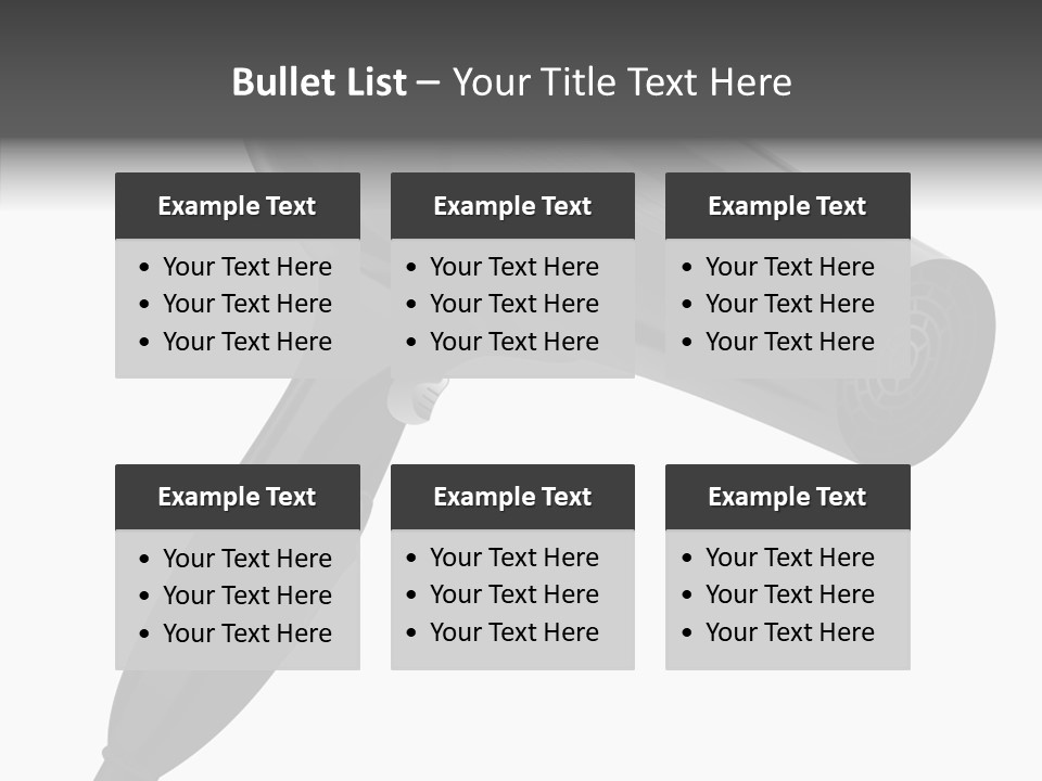Salon Appliance Barber PowerPoint Template
